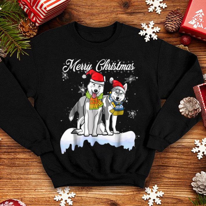 Awesome Merry Christmas Santa Siberian Husky Dog Christmas shirt 4 - Awesome Merry Christmas Santa Siberian Husky Dog Christmas shirt