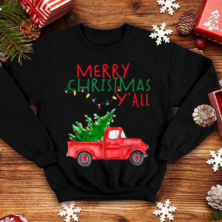 Awesome Merry Christmas Y'all Watercolor Red Truck Farm Fresh Tree shirt Awesome Merry Christmas Y all Watercolor Red Truck Farm Fresh Tree shirt 4 - Awesome Merry Christmas Y'all Watercolor Red Truck Farm Fresh Tree shirt
