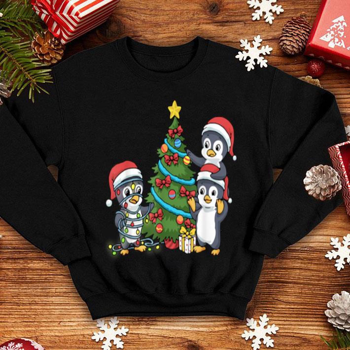 Beautiful Christmas Penguin Christmas Tree Lights Baubles shirt 4 - Beautiful Christmas Penguin Christmas Tree Lights Baubles shirt