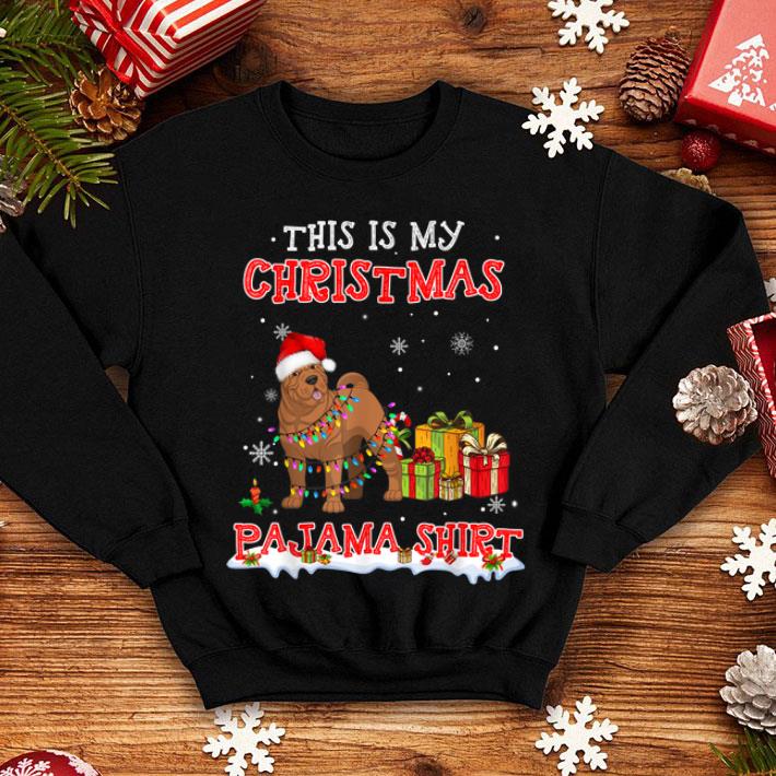 Beautiful Cute Shar Pei On Snow This Is My Christmas Pajama shirt 4 - Beautiful Cute Shar Pei On Snow & This Is My Christmas Pajama shirt