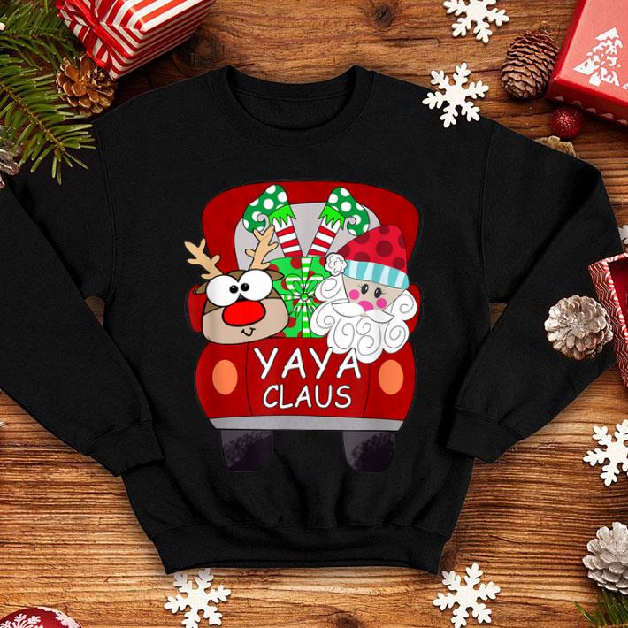 Beautiful Yaya Claus Santa Car Christmas Funny Yaya Gift For Mom Women shirt 4 - Beautiful Yaya Claus Santa Car Christmas Funny Yaya Gift For Mom Women shirt