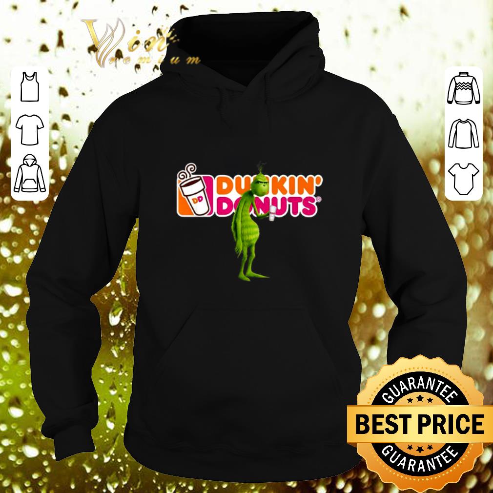 Cheap Grinch drinking Dunkin Donuts shirt 4 - Cheap Grinch drinking Dunkin' Donuts shirt