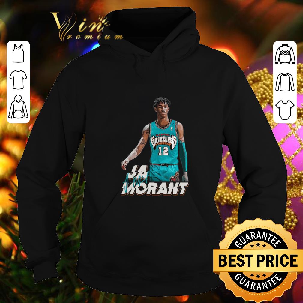 Cheap Ja Morant 12 Memphis Grizzlies Basketball signature shirt 4 - Cheap Ja Morant 12 Memphis Grizzlies Basketball signature shirt