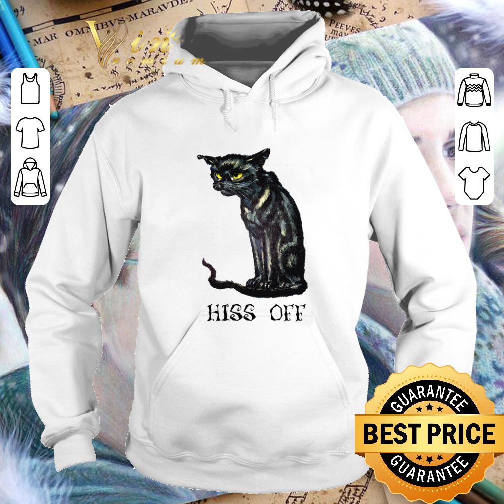 Funny Black cat hiss off shirt 4 - Funny Black cat hiss off shirt