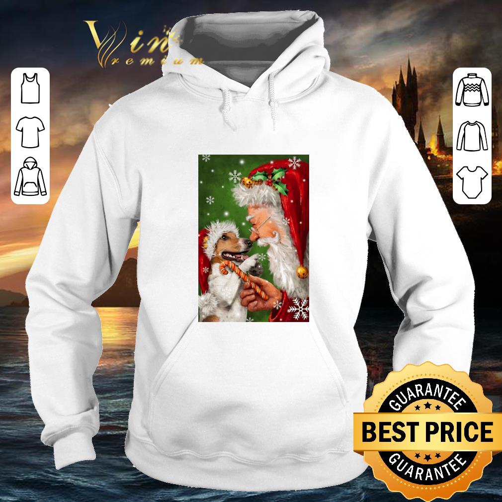 Funny Jack Russell Smile With Santa Christmas shirt 4 - Funny Jack Russell Smile With Santa Christmas shirt