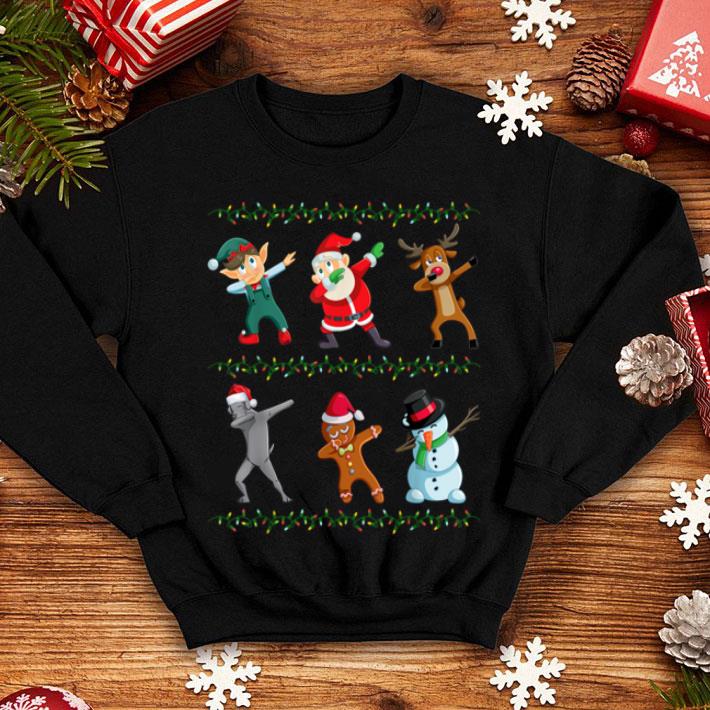 Hot Funny Dabbing Santa Weimaraner And Friends Christmas sweater 4 - Hot Funny Dabbing Santa Weimaraner And Friends Christmas sweater