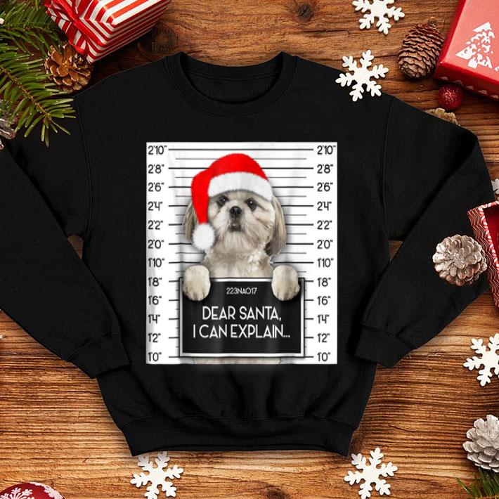 Hot Xmas Cute Shih Tzu Lover Santa Hat Dog Christmas shirt 4 - Hot Xmas Cute Shih Tzu Lover Santa Hat Dog Christmas shirt