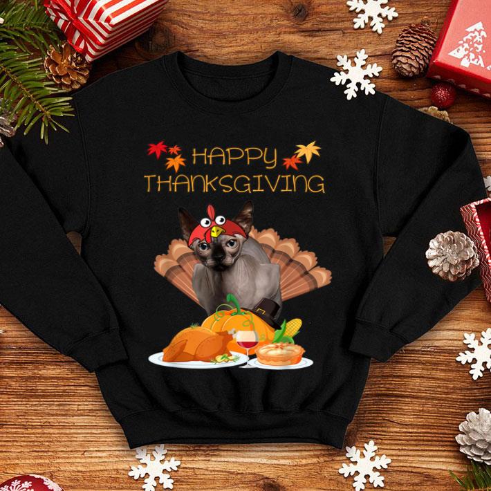 Nice Happy Thanksgiving Day Sphynx Cat Gift Sphynx Funny Turkey shirt 4 - Nice Happy Thanksgiving Day Sphynx Cat Gift - Sphynx Funny Turkey shirt