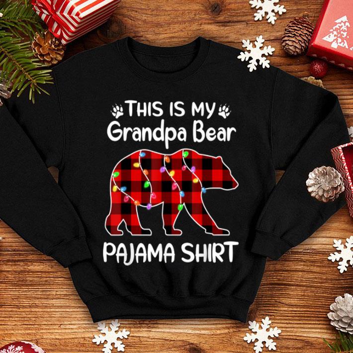 Original Grandpa Bear Pajama Lights Christmas gift for Family shirt 4 - Original Grandpa Bear Pajama Lights Christmas gift for Family shirt