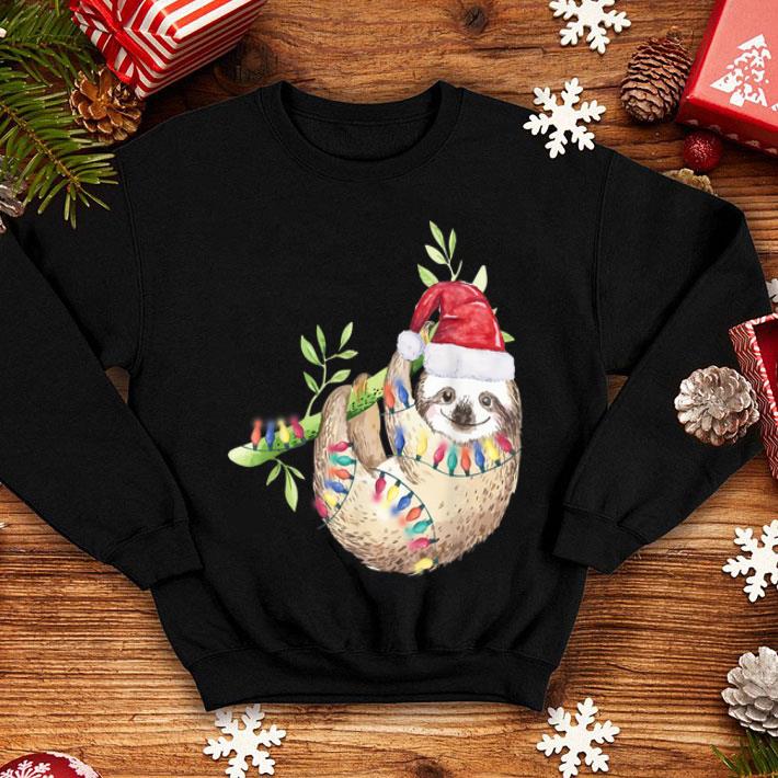 Original Santa Sloth Christmas Lights Sloth Lover Gift Sloth sweater 4 - Original Santa Sloth Christmas Lights Sloth Lover Gift Sloth sweater