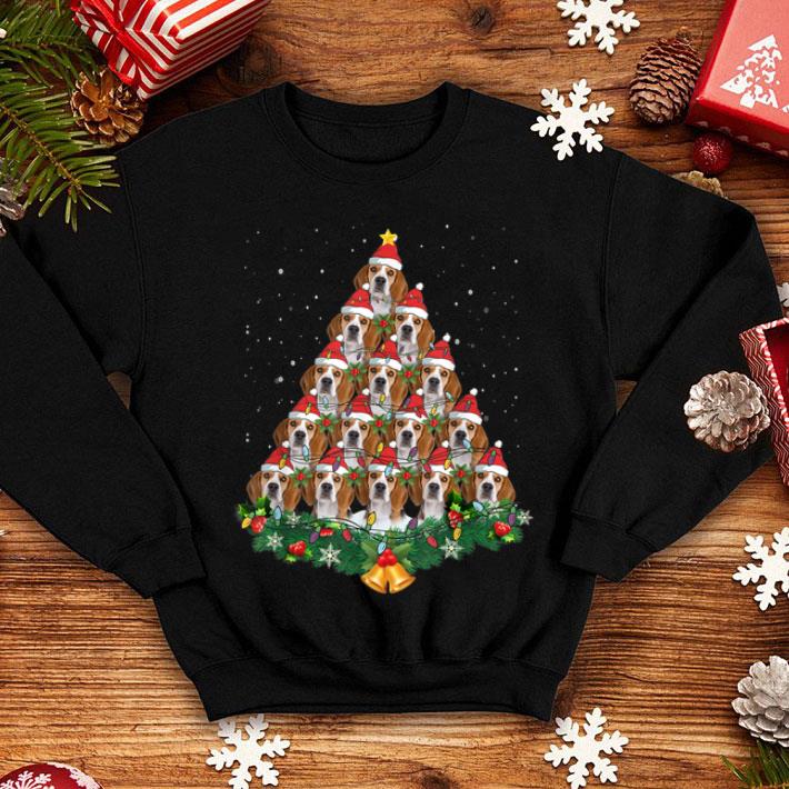 Premium Beagle Dog Christmas Tree Lights Santa Hat Graphic Gift shirt 4 - Premium Beagle Dog Christmas Tree Lights Santa Hat Graphic Gift shirt