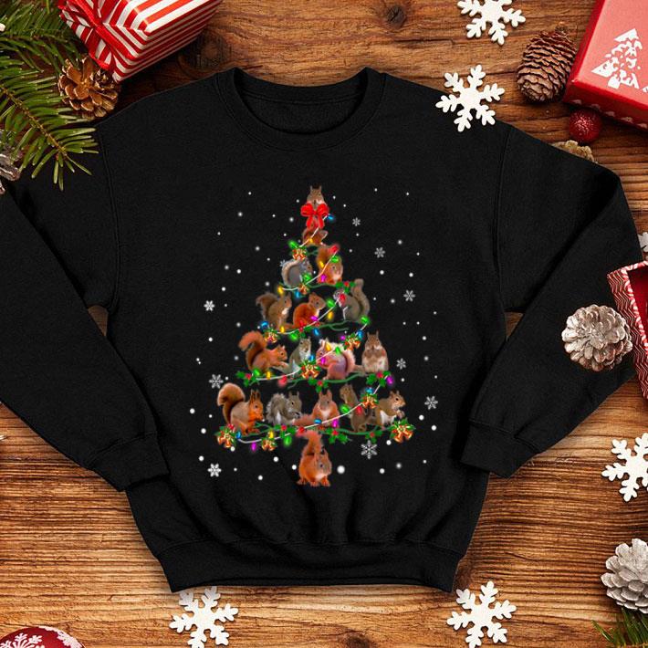 Premium Cute Squirrel Christmas Tree gift decor Xmas tree shirt 4 - Premium Cute Squirrel Christmas Tree gift decor Xmas tree shirt