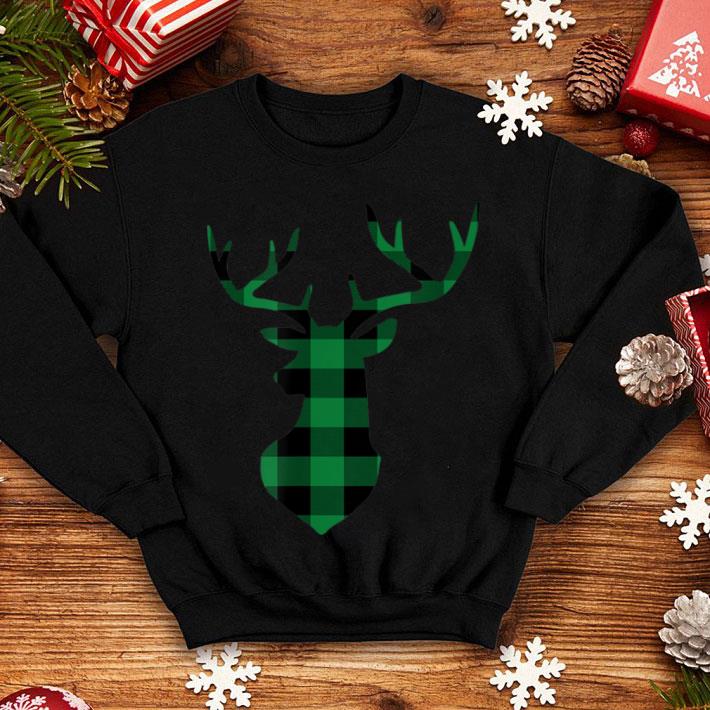 Premium Green Black Buffalo Plaid Flannel Christmas Deer shirt 4 - Premium Green & Black Buffalo Plaid Flannel Christmas Deer shirt