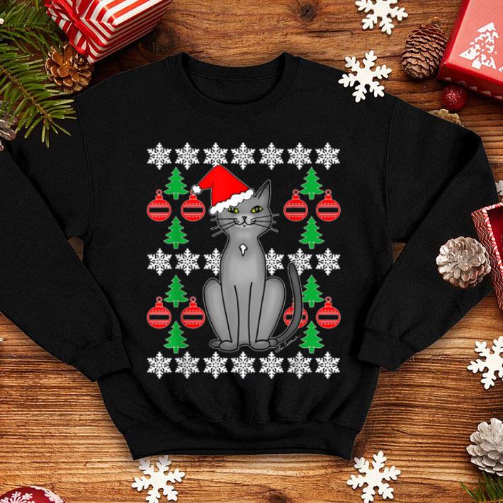 Premium Grey Cat Christmas shirt 4 - Premium Grey Cat Christmas shirt