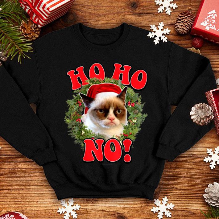 Premium Grumpy Cat Ho Ho No Christmas Wreath Holiday Graphic shirt Premium Grumpy Cat Ho Ho No Christmas Wreath Holiday Graphic shirt 4 - Premium Grumpy Cat Ho Ho No Christmas Wreath Holiday Graphic shirt