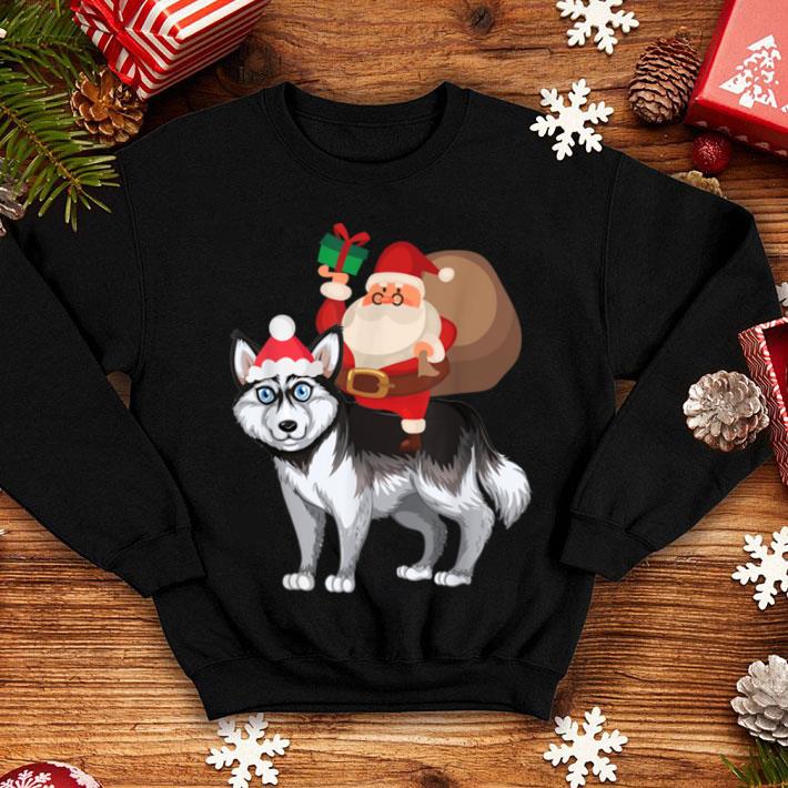 Premium Santa Riding Alaskan Klee Kai Christmas Pajama Gift shirt 4 - Premium Santa Riding Alaskan Klee Kai Christmas Pajama Gift shirt