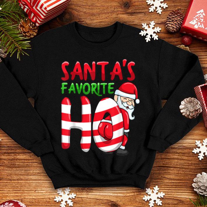 Premium Santas Favorite Ho Santa favourite Ho Funny Girls Christmas shirt 4 - Premium Santas Favorite Ho Santa favourite Ho Funny Girls Christmas shirt
