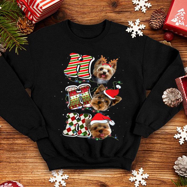 Premium Yorkie Christmas Funny Yorkie Dog With Light Santa Hat Gifts sweater 4 - Premium Yorkie Christmas Funny Yorkie Dog With Light Santa Hat Gifts sweater