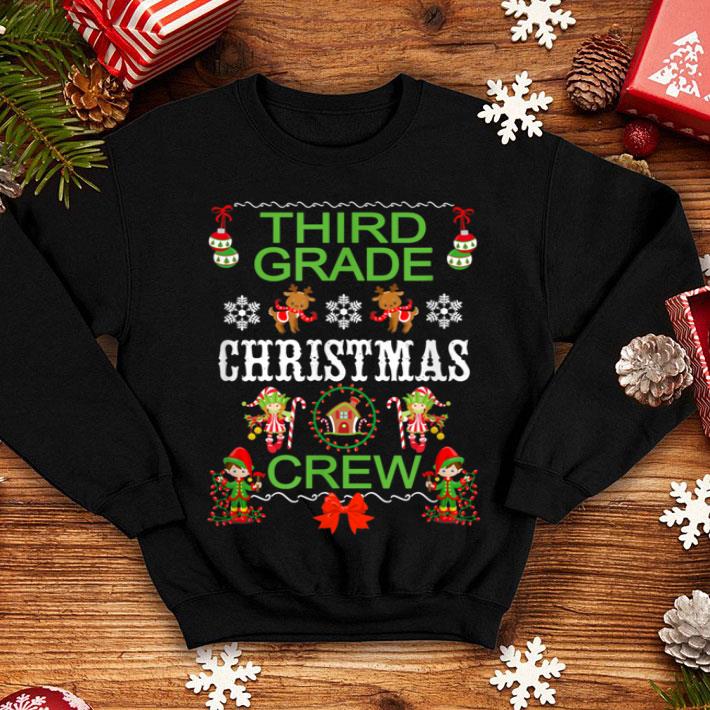 Pretty Third Grade Teacher Student Christmas Class Christmas Crew shirt 4 - Pretty Third Grade Teacher Student Christmas Class Christmas Crew shirt