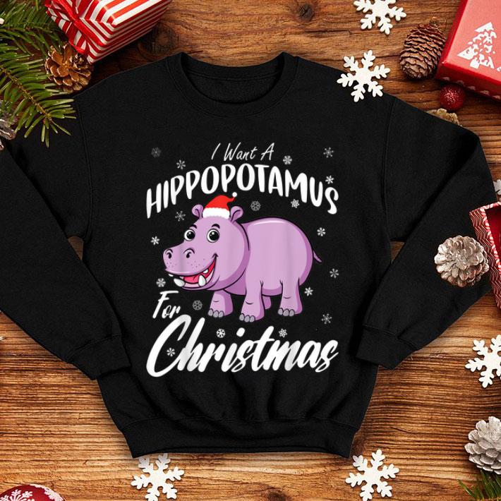 Top I Want A Hippopotamus For Christmas Xmas Hippo shirt 4 - Top I Want A Hippopotamus For Christmas Xmas Hippo shirt