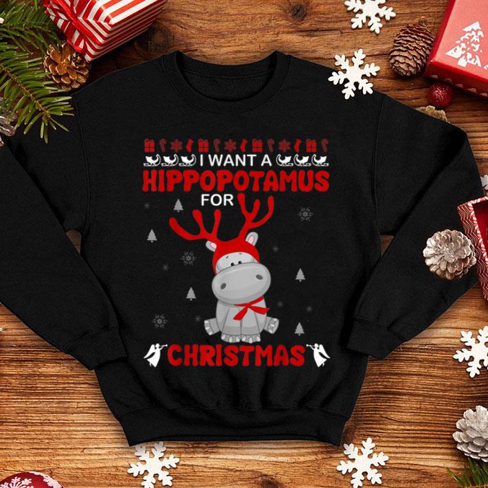 Top I Want A Hippopotamus For Christmas Xmas Hippo sweater Top I Want A Hippopotamus For Christmas Xmas Hippo sweater 4 - Top I Want A Hippopotamus For Christmas Xmas Hippo sweater