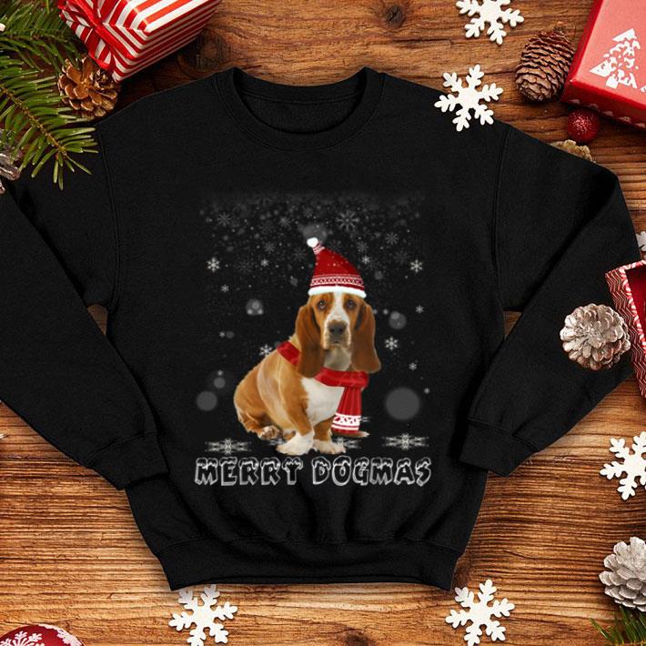 Top Merry Dogmas Basset Hound dog Snow Christmas Eve Xmas shirt 4 - Top Merry Dogmas Basset Hound dog Snow Christmas Eve Xmas shirt