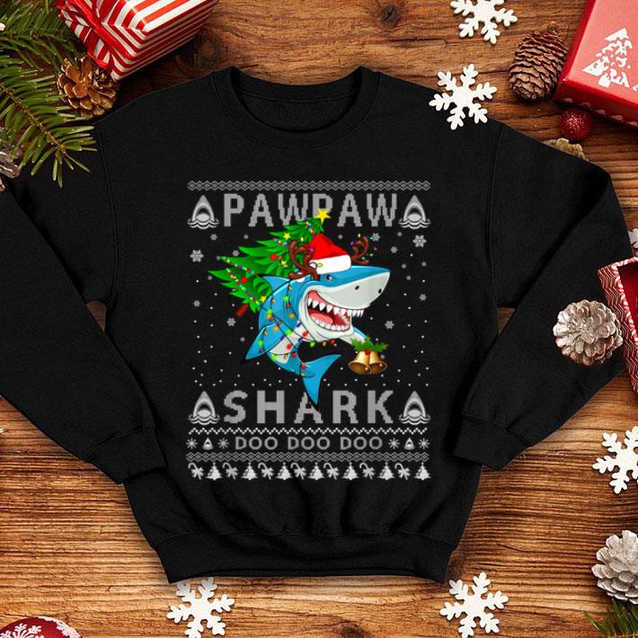 Top Pawpaw Shark Santa Christmas Family Matching Pajamas shirt 4 - Top Pawpaw Shark Santa Christmas Family Matching Pajamas shirt