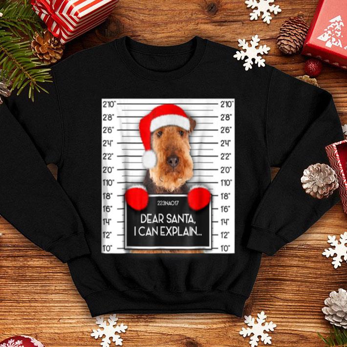 Awesome Xmas Airedale Terrier Lover Santa Hat Dog Christmas sweater 4 - Awesome Xmas Airedale Terrier Lover Santa Hat Dog Christmas sweater