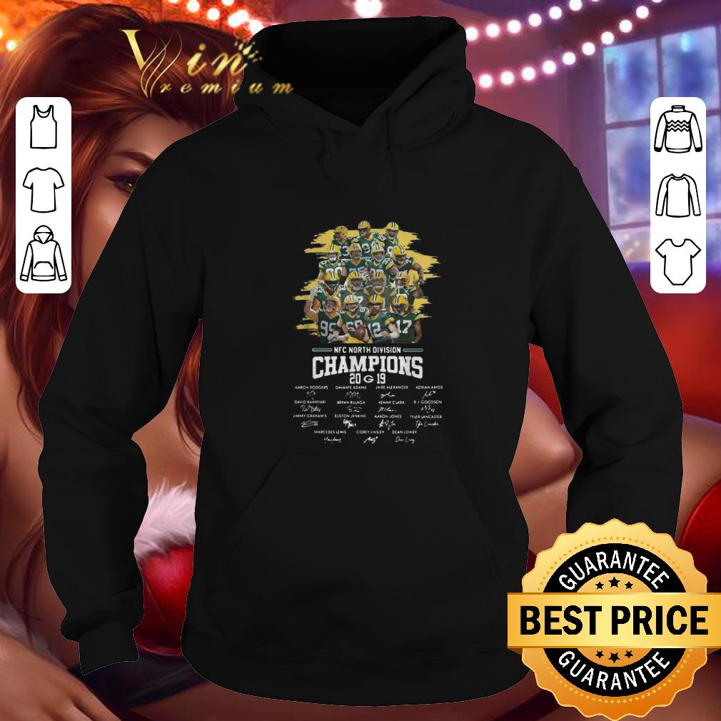 Cheap NFC North Division Champion 2019 Green Bay Packers team players signatures shirt Cheap NFC North Division Champion 2019 Green Bay Packers team players signatures shirt 4 - Cheap NFC North Division Champion 2019 Green Bay Packers team players signatures shirt