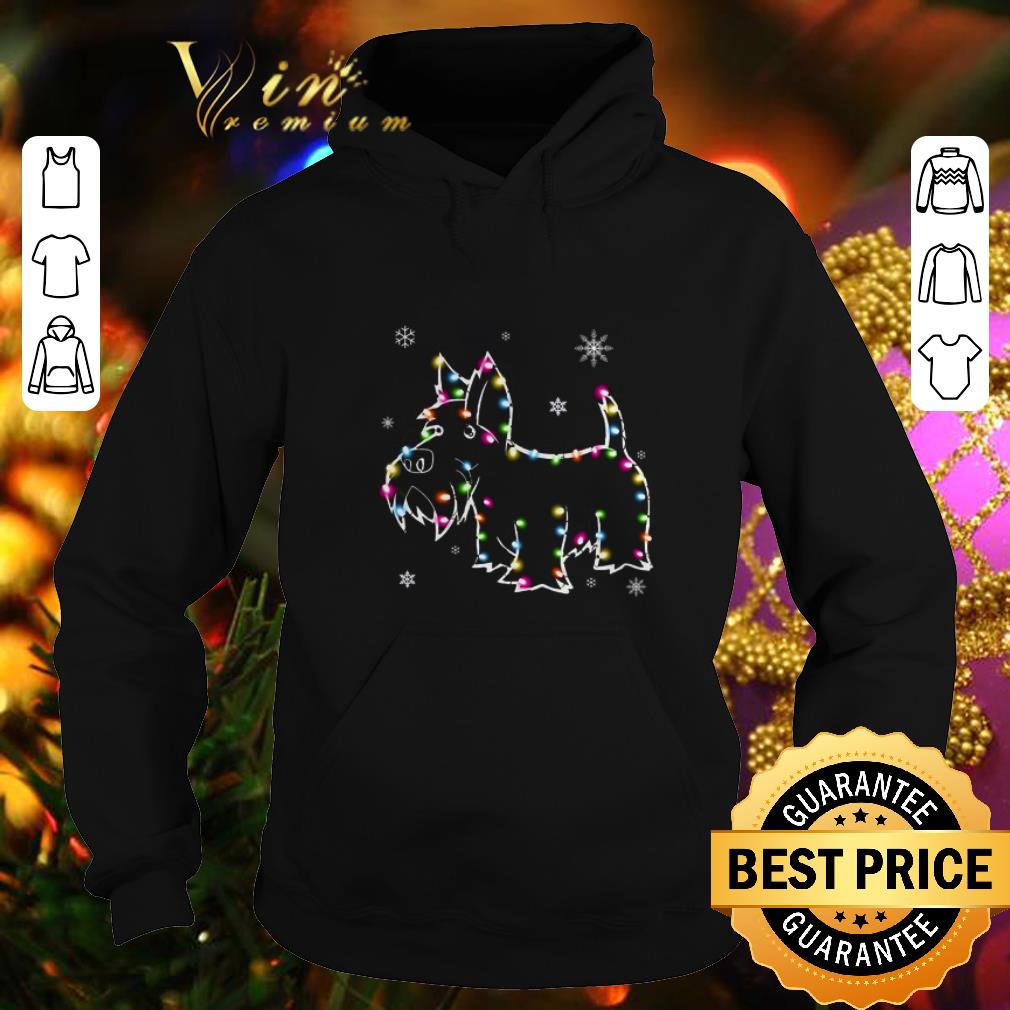 Cheap Scottish Terrier Christmas lights shirt 4 - Cheap Scottish Terrier Christmas lights shirt