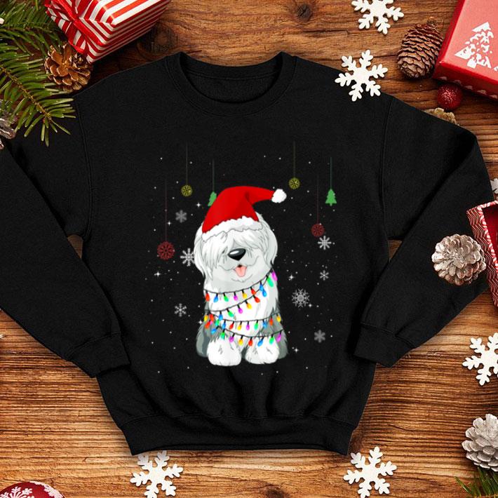 Cute Old English Sheepdog Christmas Hat Dog Gift sweater Cute Old English Sheepdog Christmas Hat Dog Gift sweater 4 - Cute Old English Sheepdog Christmas Hat Dog Gift sweater