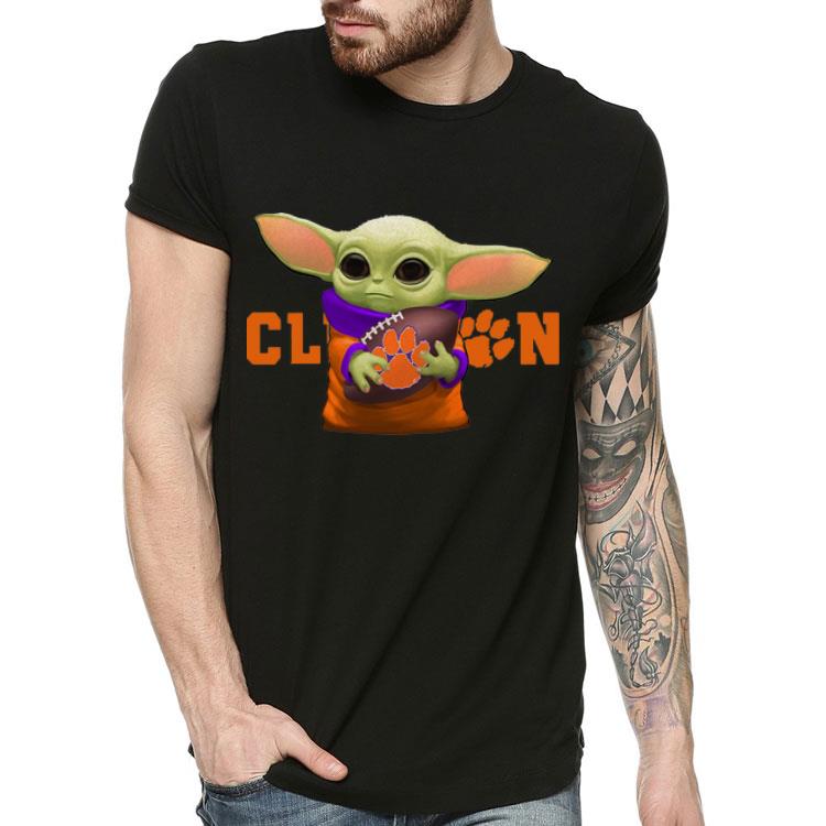 Football Baby Yoda Hug Clemson Tigers shirt 4 - Football Baby Yoda Hug Clemson Tigers shirt