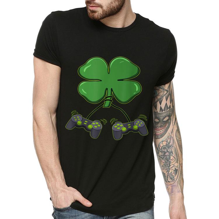 Four-leaf Clover Video Game Controllers shirt Four leaf Clover Video Game Controllers shirt 4 - Four-leaf Clover Video Game Controllers shirt