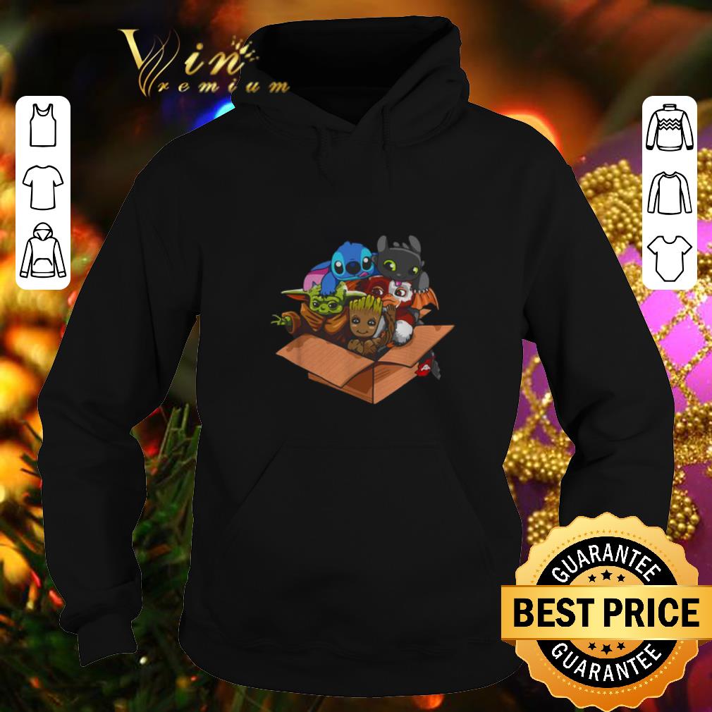 Funny Baby Yoda Gizmo Groot Stitch and Toothless shirt 4 - Funny Baby Yoda Gizmo Groot Stitch and Toothless shirt
