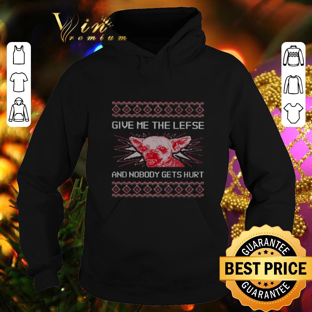 Funny Chihuahua give me the lefse and nobody gets hurt ugly Christmas sweater 4 - Funny Chihuahua give me the lefse and nobody gets hurt ugly Christmas sweater