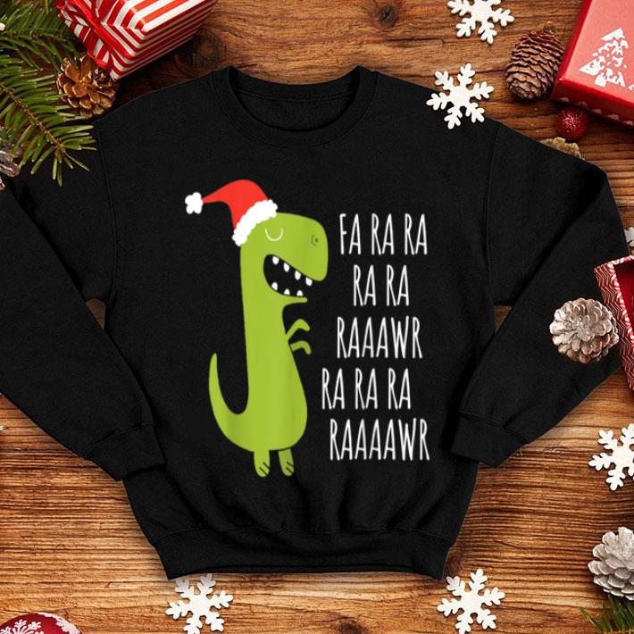 Funny Dinosaur Fa Ra Ra Rawr Rawr Christmas T Rex Xmas Tee sweater 4 - Funny Dinosaur Fa Ra Ra Rawr Rawr Christmas T-Rex Xmas Tee sweater