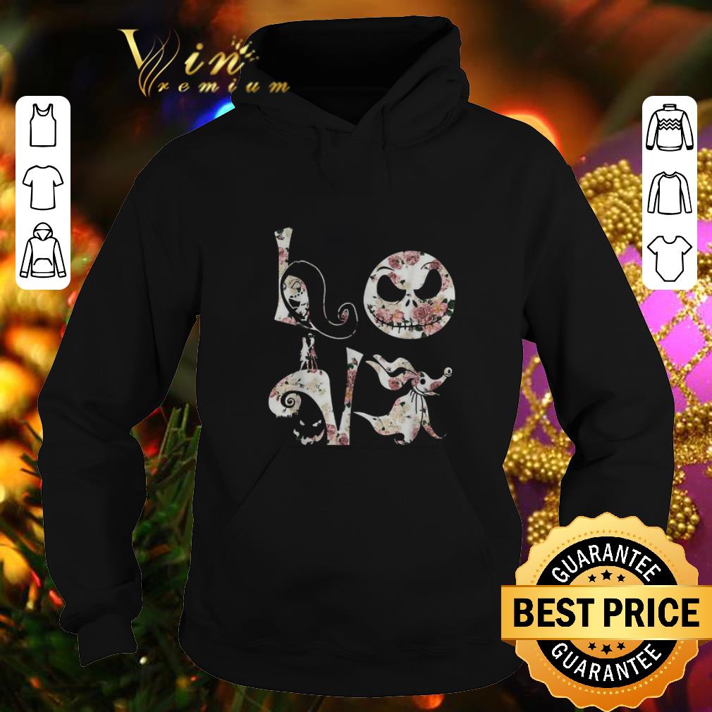 Funny Jack Skellington Love flower Nightmare Before Christmas shirt 4 - Funny Jack Skellington Love flower Nightmare Before Christmas shirt