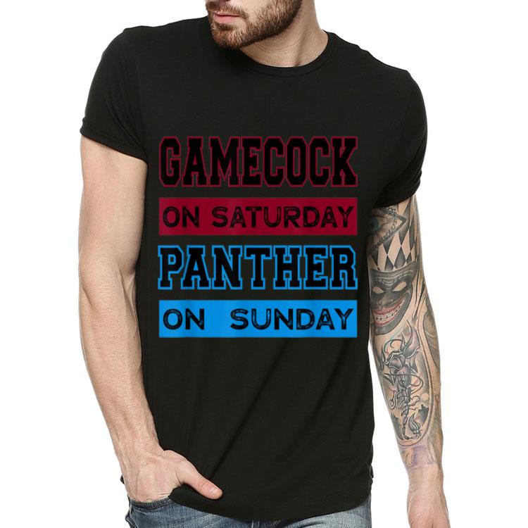 Gamecock On Saturday Panther On Sunday shirt 4 - Gamecock On Saturday Panther On Sunday shirt