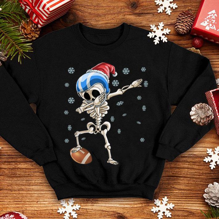 Nice Dabbing Skeleton Football Christmas Santa Hat Gift sweater 4 - Nice Dabbing Skeleton Football Christmas Santa Hat Gift sweater