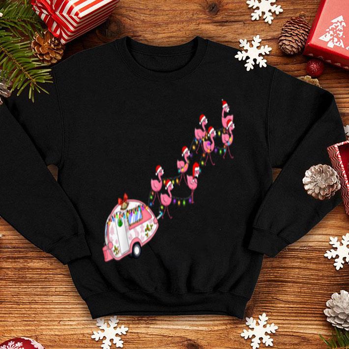 Nice Flamingo Camper Christmas Santa Gift For Glamping sweater 4 - Nice Flamingo Camper Christmas Santa Gift For Glamping sweater
