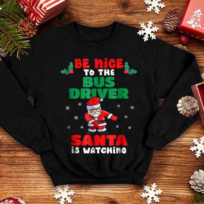 Official Bus Driver Christmas Pajama Santa Is Watching sweater Official Bus Driver Christmas Pajama Santa Is Watching sweater 4 - Official Bus Driver Christmas Pajama Santa Is Watching sweater