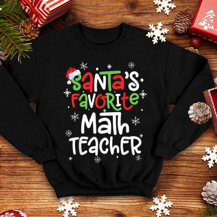 Official Santa s Favorite Math Teacher Christmas Light Xmas Gift sweater 4 - Official Santa's Favorite Math Teacher Christmas Light Xmas Gift sweater