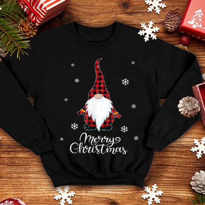 Original Santa Claus Garden Gnome Merry Christmas buffalo Plaid sweater 4 - Original Santa Claus Garden Gnome Merry Christmas buffalo Plaid sweater