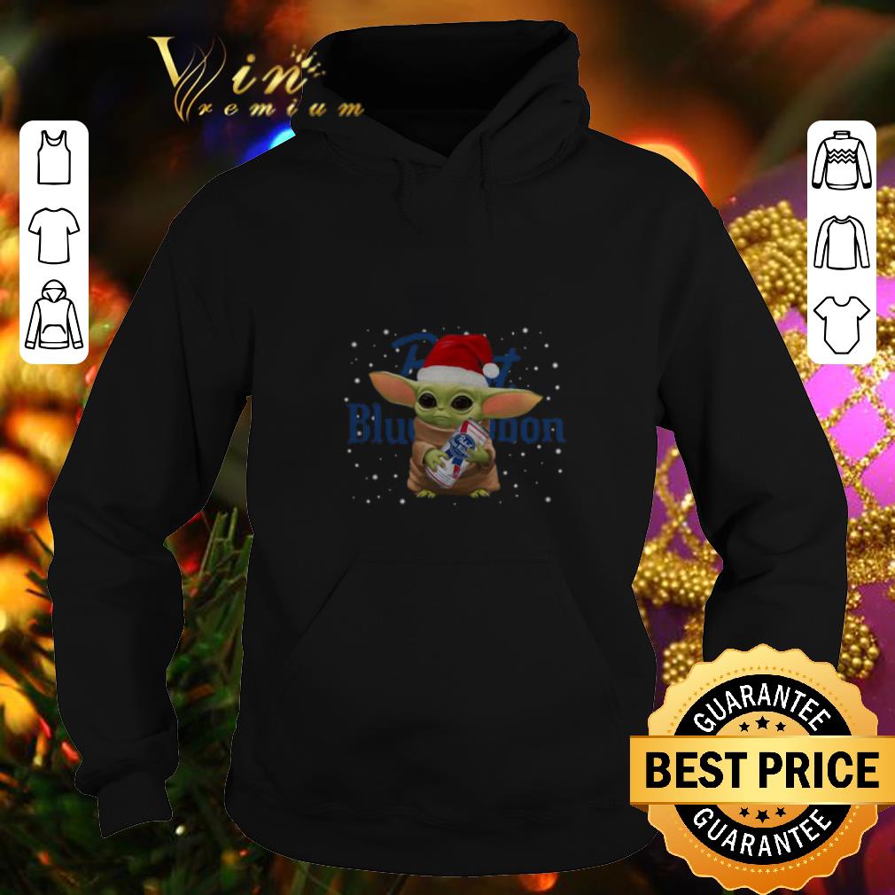 Premium Baby Yoda Hug Pabst Blue Ribbon Christmas shirt 4 - Premium Baby Yoda Hug Pabst Blue Ribbon Christmas shirt