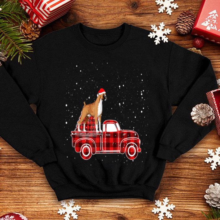 Premium Boxer Buffalo Plaid Truck Xmas Boxer Christmas Pajama Gift sweater 4 - Premium Boxer Buffalo Plaid Truck Xmas Boxer Christmas Pajama Gift sweater