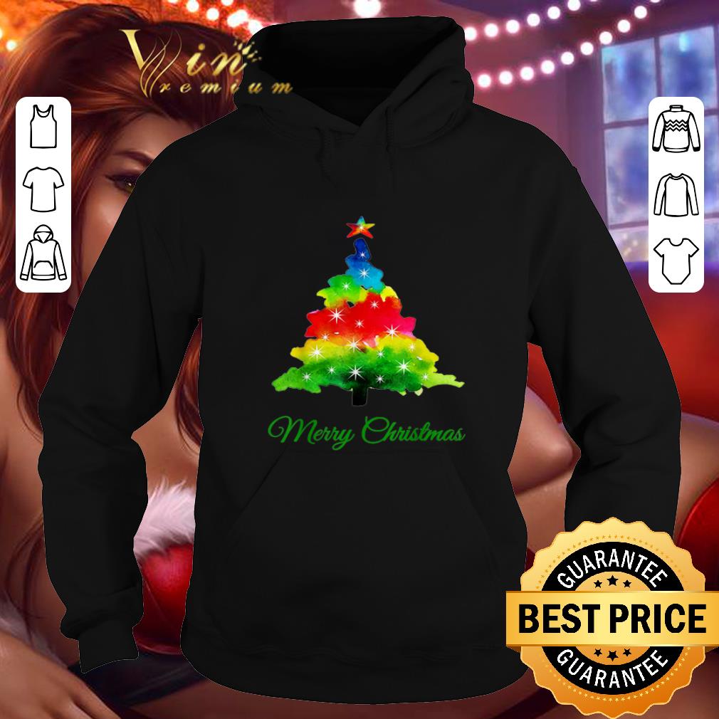 Premium Colorful merry Christmas Tree Art shirt 4 - Premium Colorful merry Christmas Tree Art shirt