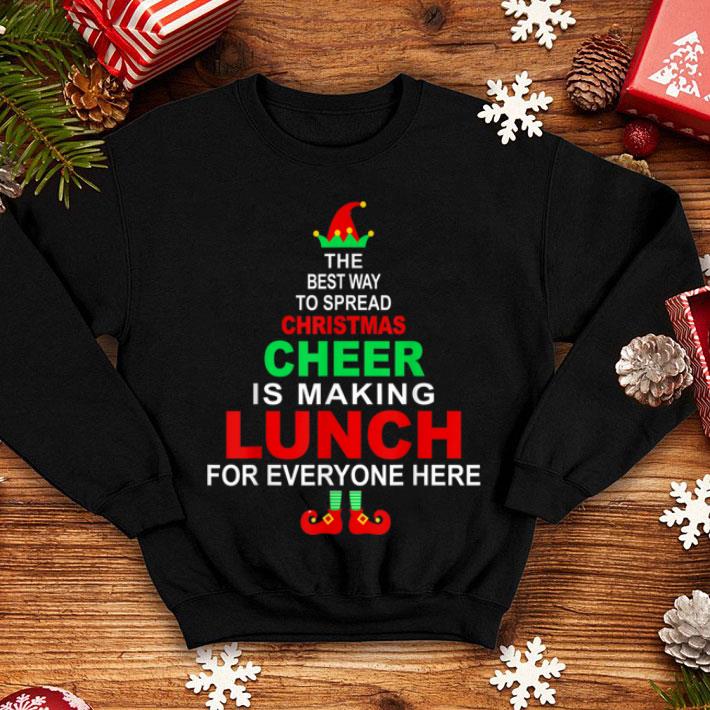 Premium Lunch Lady Christmas Gift Elf Christmas Cheer sweater 4 - Premium Lunch Lady Christmas Gift - Elf Christmas Cheer sweater