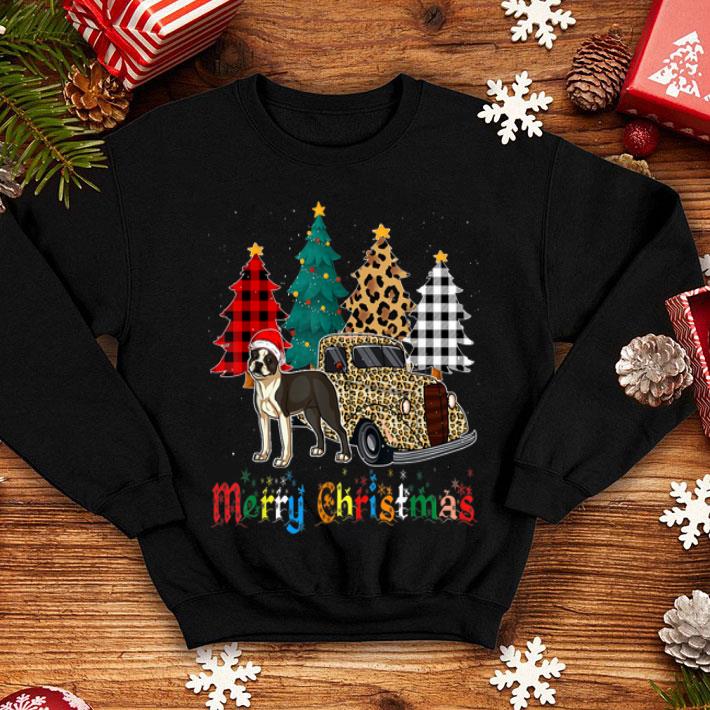 Pretty Boston Terrier Leopard Plaid Truck Christmas sweater Pretty Boston Terrier Leopard Plaid Truck Christmas sweater 4 - Pretty Boston Terrier Leopard Plaid Truck Christmas sweater