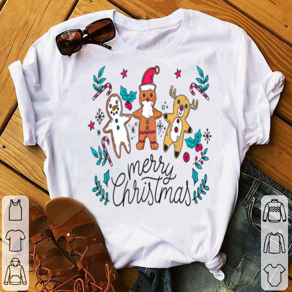 Pretty Gingerbread Santa Reindeer Snowman Christmas Xmas Holidays sweater 4 - Pretty Gingerbread Santa Reindeer Snowman Christmas Xmas Holidays sweater