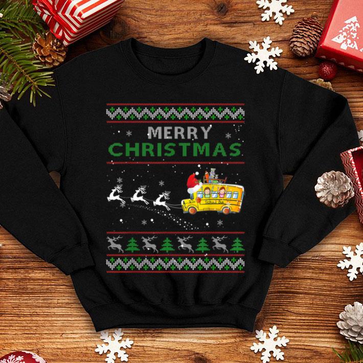 School Bus Driver Merry Christmas Ugly Sweater Shirt Gifts sweater 4 - School Bus Driver Merry Christmas Ugly Sweater Shirt Gifts sweater